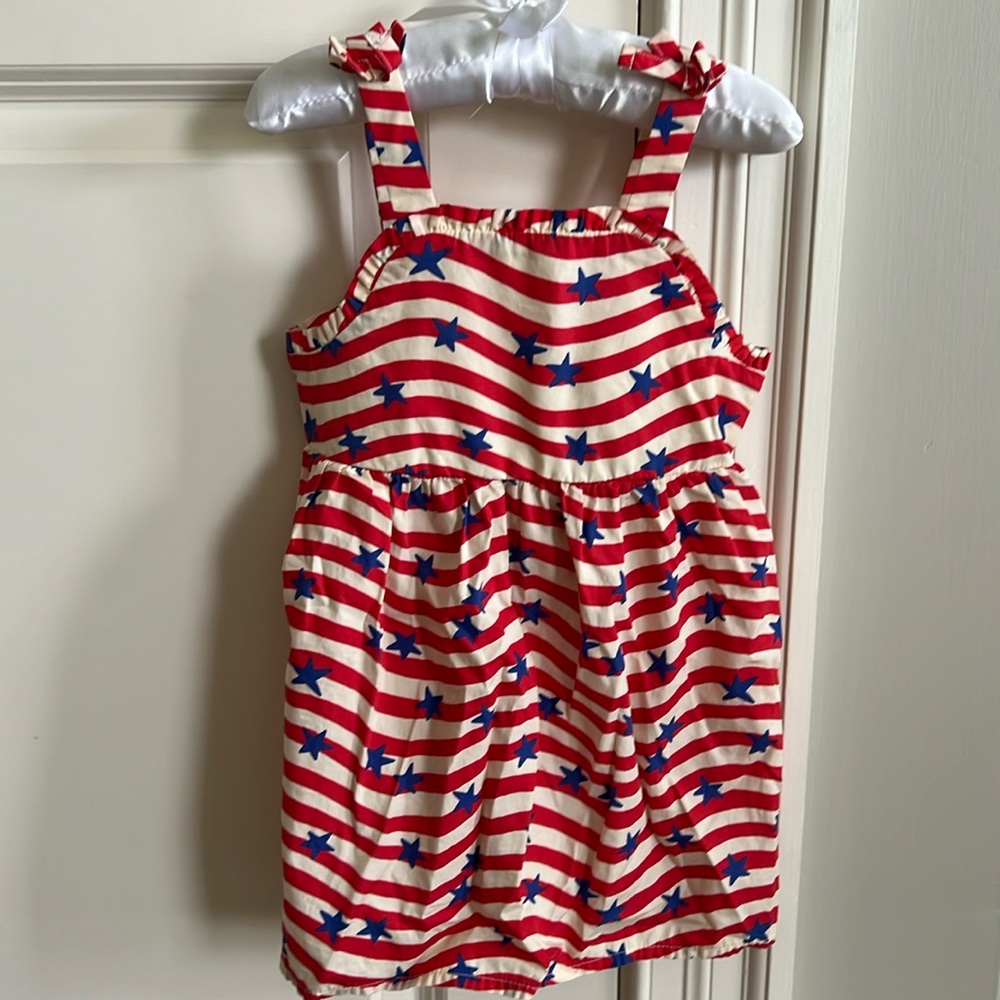 Cat & Jack Patriotic Red, White & Blue Star Dress - size 2T